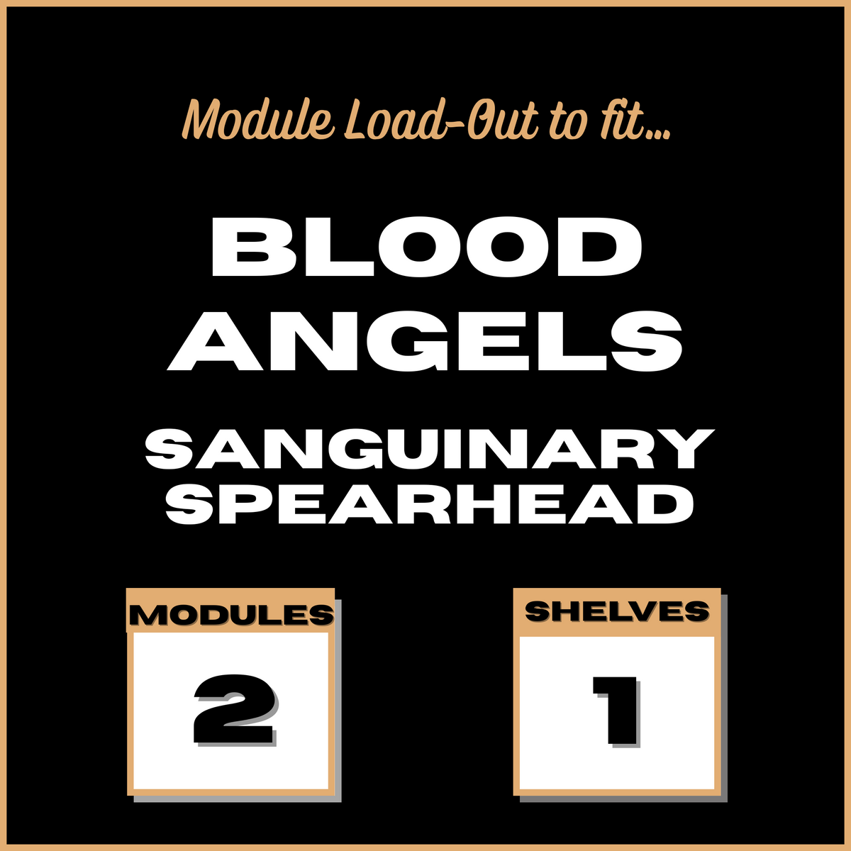 Loadout to fit Blood Angels - Combat Patrol - The Sanguinary Spearhead