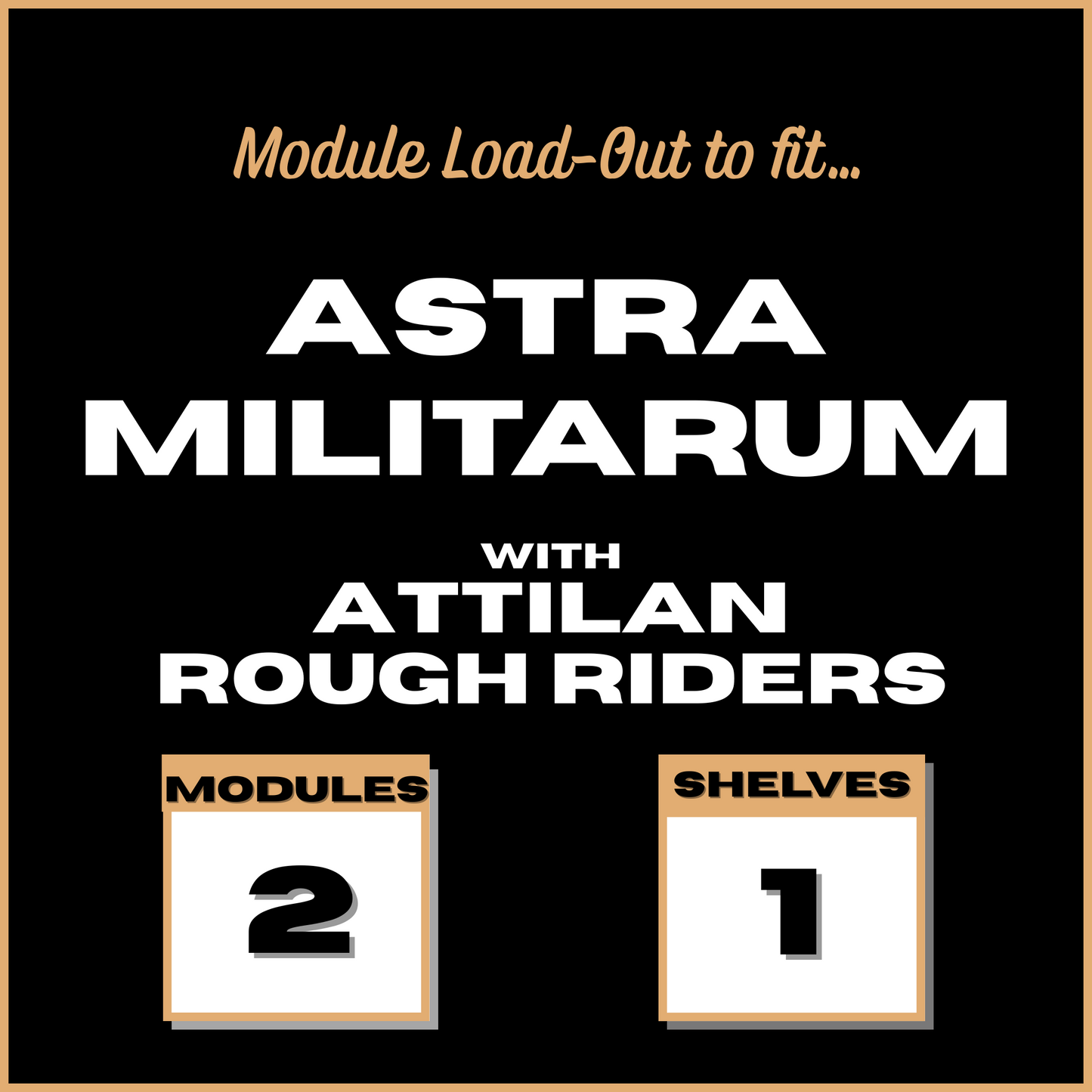 Loadout to fit Astra Miltitarum - Combat Patrol - with Attilan Rough Riders